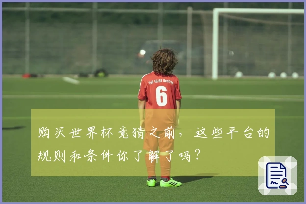 购买世界杯竞猜之前，这些平台的规则和条件你了解了吗？